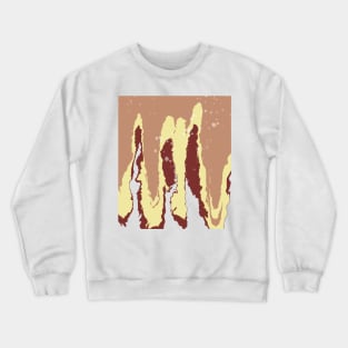 Boho Liquid Drippy Retro Pattern Crewneck Sweatshirt